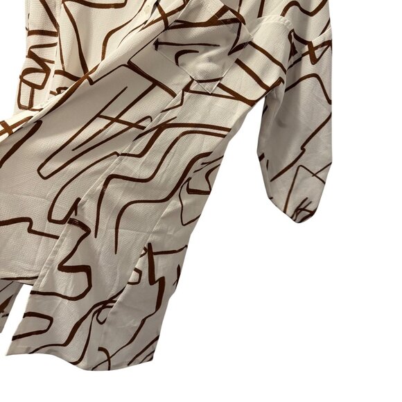 Joseph Ribkoff Abstract Print Button-Up Shirt Size M tunic - Picture 9 of 12